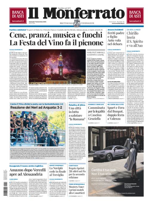 Il Monferrato - Edizione 70 del 17/09/2024